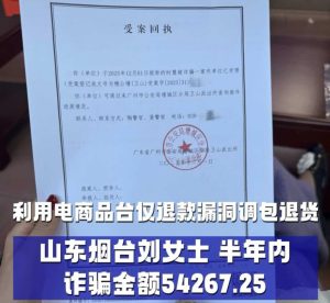 半年被“仅退款”225次！广州女商家损失5.4万，嫌疑人已归案